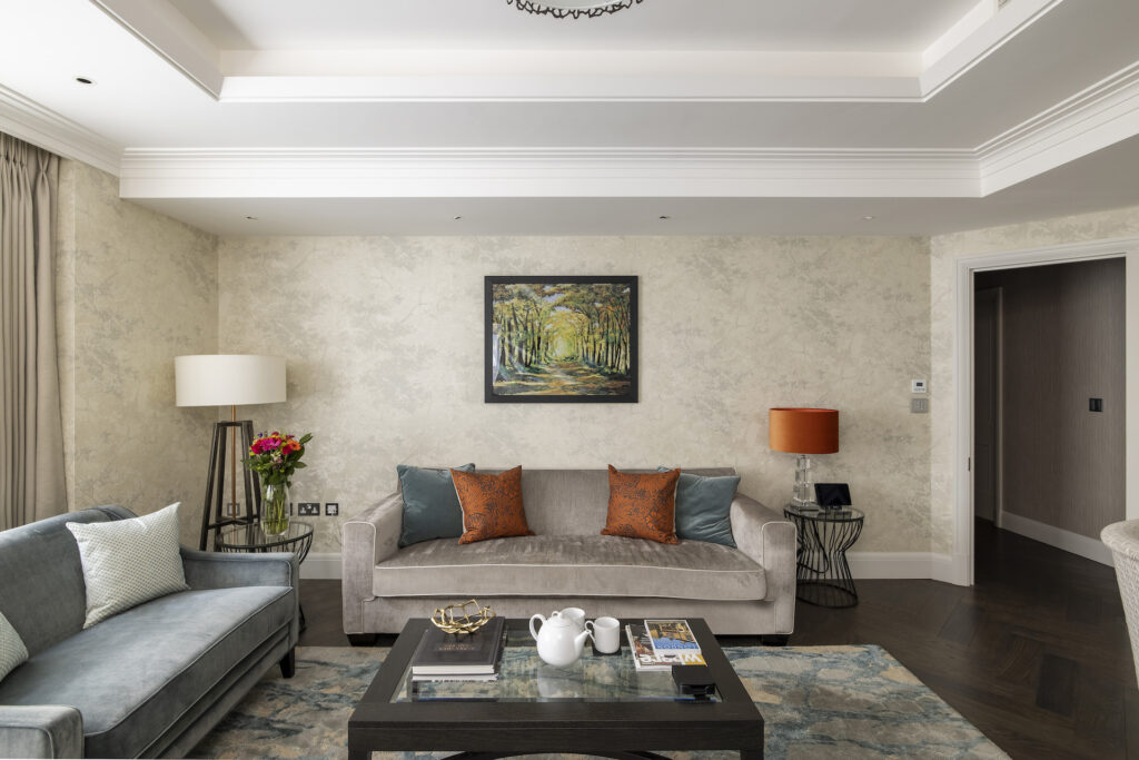 An interior shot of an apartment at Hyde Park Residence.