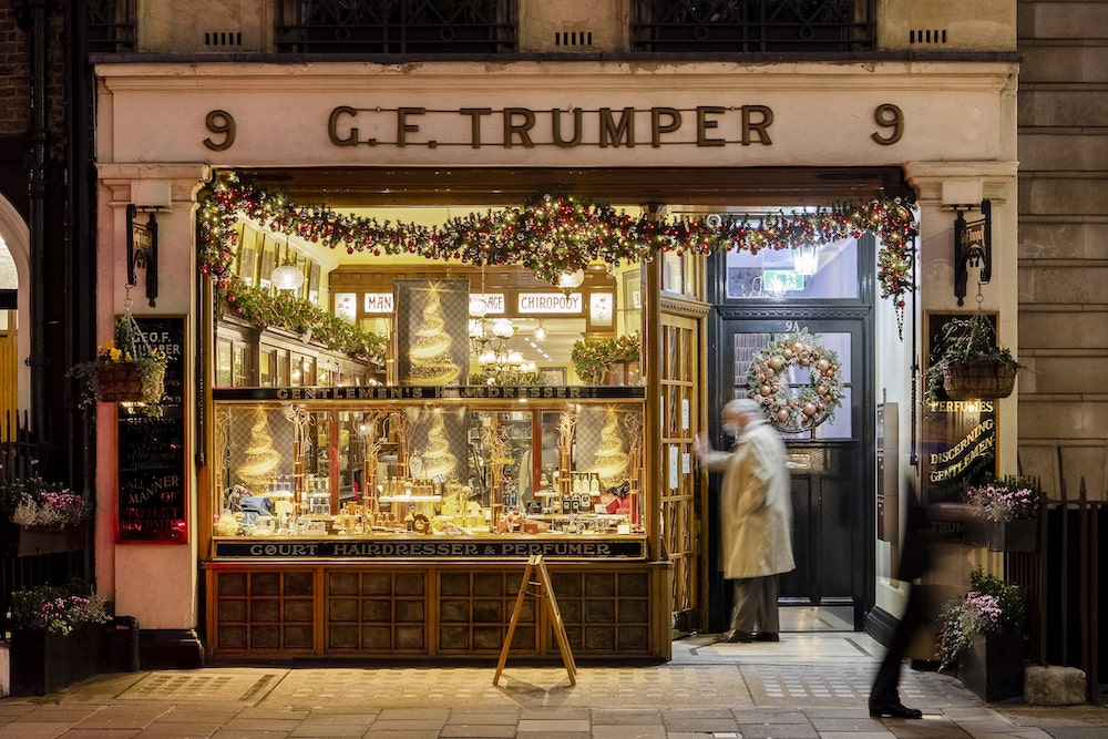 Geo F. Trumper, one of many boutique shops to be discovered around Mayfair village. Photo: Penguins Egg Photo