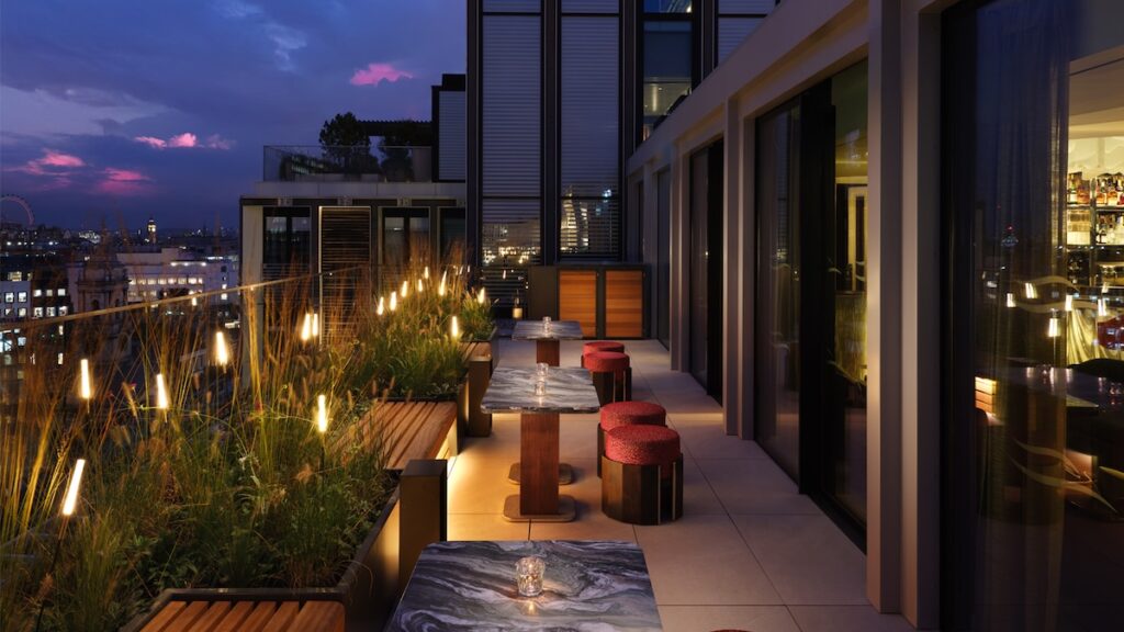 The Rooftop has breathtaking panoramic views stretching from Mayfair to Hampstead Heath. Courtesy: Mandarin Oriental Mayfair